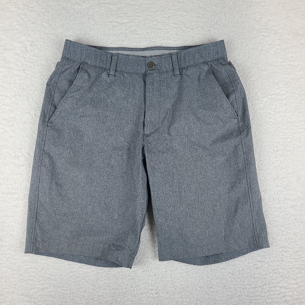 Under Armour Shorts Men 32 Gray 10" Loose Heatgear Hybrid Chino Performance Golf